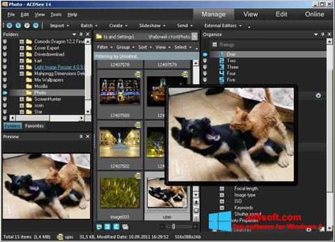 Ekrānuzņēmums ACDSee Photo Manager Windows 8