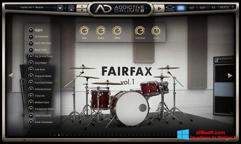 Ekrānuzņēmums Addictive Drums Windows 8