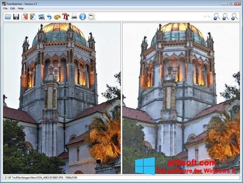 Ekrānuzņēmums FotoSketcher Windows 8