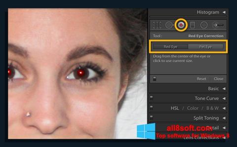 Ekrānuzņēmums Red Eye Remover Windows 8
