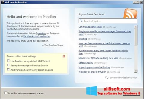 Ekrānuzņēmums Pandion Windows 8