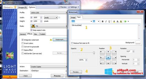 Ekrānuzņēmums Light Image Resizer Windows 8
