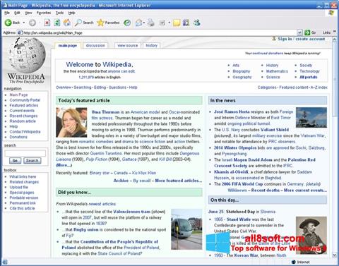 Ekrānuzņēmums Internet Explorer Windows 8