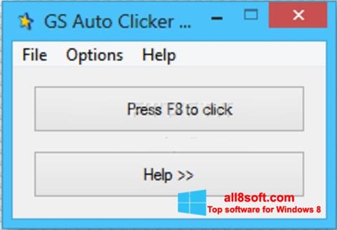 Ekrānuzņēmums GS Auto Clicker Windows 8