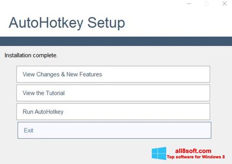 Ekrānuzņēmums AutoHotkey Windows 8