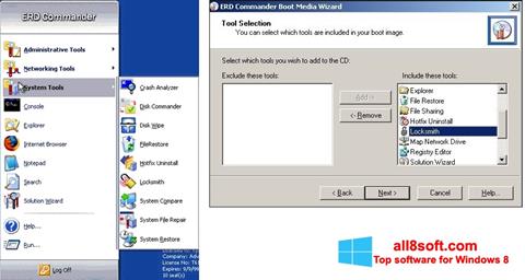 Ekrānuzņēmums ERD Commander Windows 8