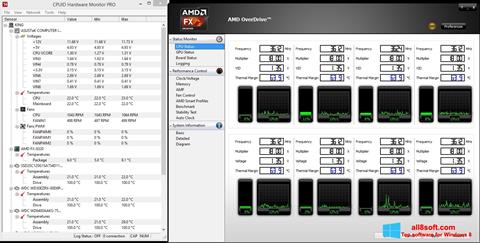 Ekrānuzņēmums AMD Overdrive Windows 8