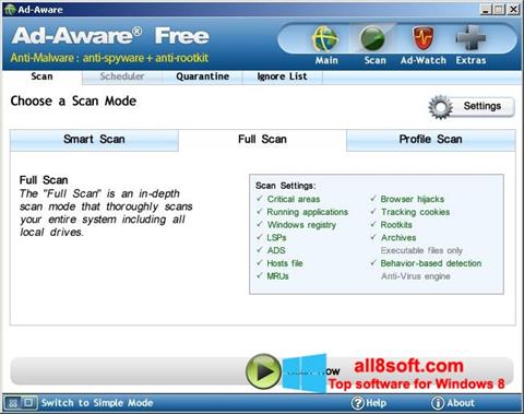 Ekrānuzņēmums Ad-Aware Free Windows 8