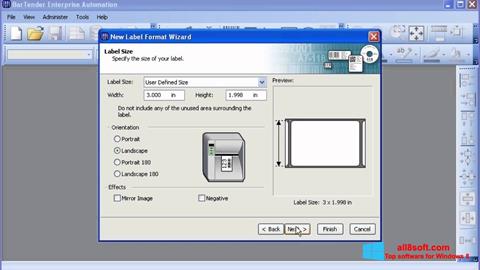 Ekrānuzņēmums BarTender Windows 8