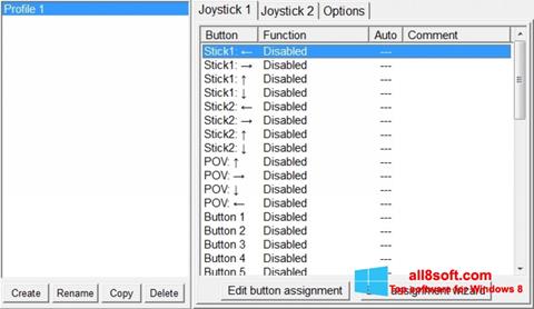 Ekrānuzņēmums JoyToKey Windows 8