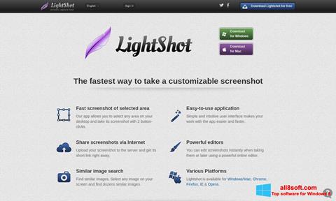 Ekrānuzņēmums LightShot Windows 8