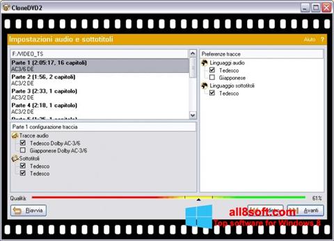 Ekrānuzņēmums CloneDVD Windows 8