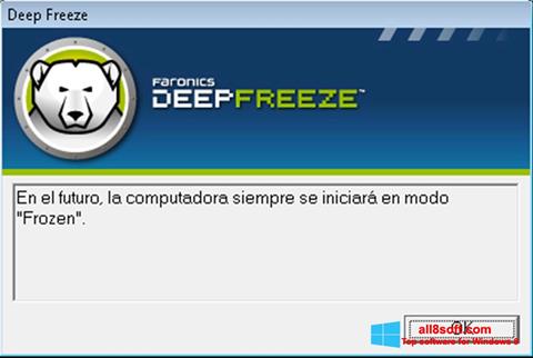 Ekrānuzņēmums Deep Freeze Windows 8