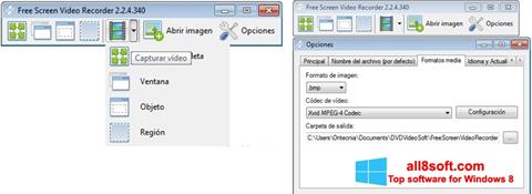Ekrānuzņēmums Free Screen Video Recorder Windows 8