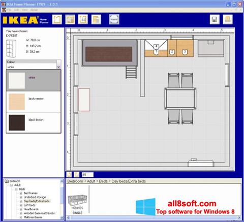 Ekrānuzņēmums IKEA Home Planner Windows 8