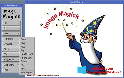 Ekrānuzņēmums ImageMagick Windows 8
