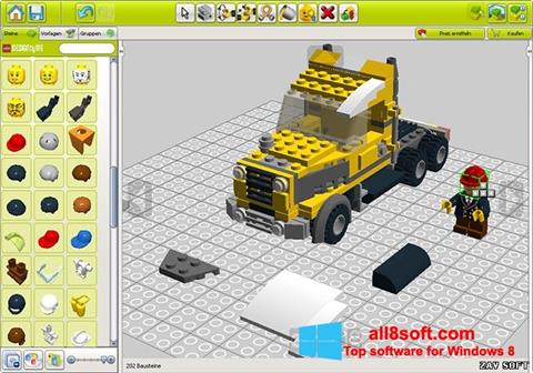 Ekrānuzņēmums LEGO Digital Designer Windows 8