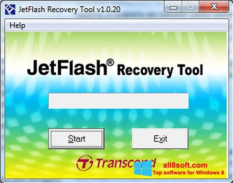 Ekrānuzņēmums JetFlash Recovery Tool Windows 8