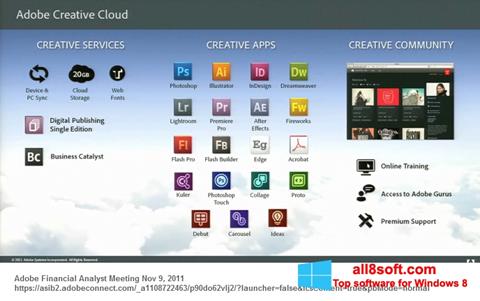Ekrānuzņēmums Adobe Creative Cloud Windows 8