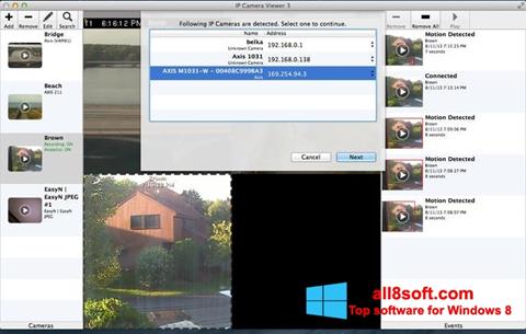 Ekrānuzņēmums IP Camera Viewer Windows 8