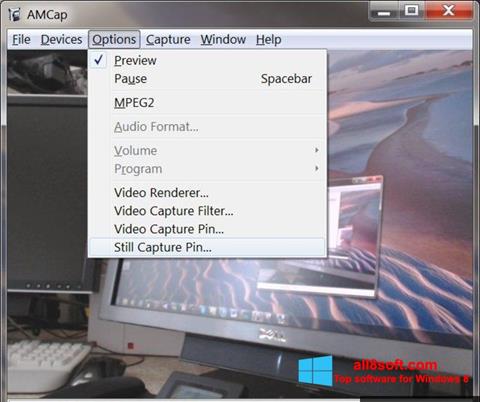 Ekrānuzņēmums AMCap Windows 8