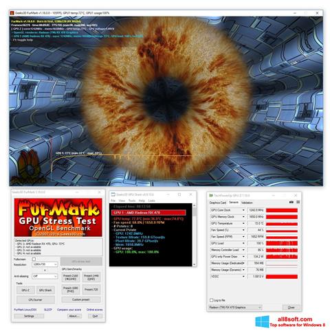 Ekrānuzņēmums FurMark Windows 8