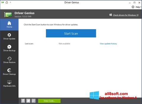 Ekrānuzņēmums DriverScanner Windows 8