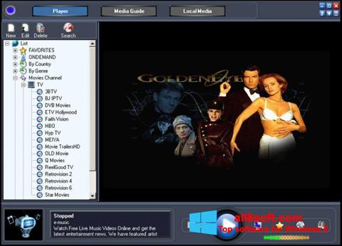 Ekrānuzņēmums Online TV Live Windows 8