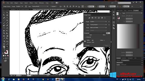 Ekrānuzņēmums Adobe Illustrator Windows 8