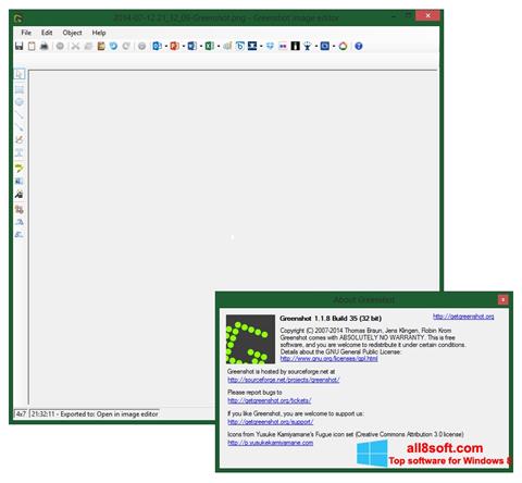 Ekrānuzņēmums Greenshot Windows 8