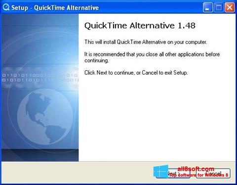 Ekrānuzņēmums QuickTime Alternative Windows 8