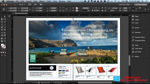 Ekrānuzņēmums Adobe InDesign Windows 8